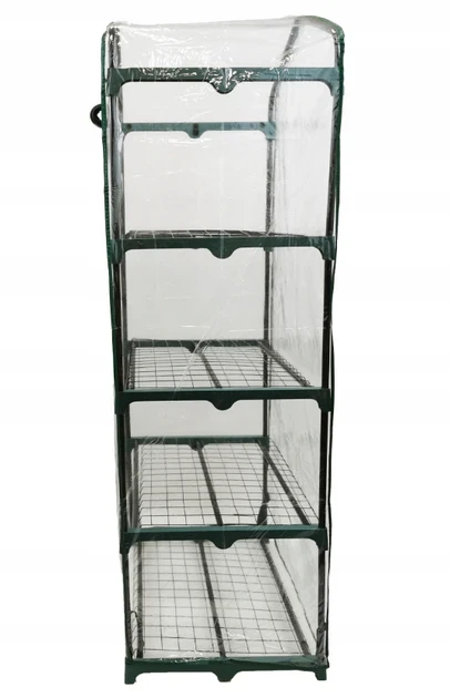 Вертикальный парник 4 яруса 68x49x158 см прозрачный Helper HP 1122 балконная теплица для растений цветов рассады компактный парник для балкона и террасы в квартире - Фото 4 Вертикальный парник 4 яруса 68x49x158 см прозрачный Helper HP 1122 балконная теплица для растений цветов рассады компактный парник для балкона и террасы в квартире - изображение 4