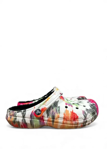 Утеплені підліткові сабо CROCS Classic Lined Tie Dye grphc cgk 206683-OC4, розмір 34/35 (J3), устілка 21.5 см - Фото 3 Утеплені підліткові сабо CROCS Classic Lined Tie Dye grphc cgk 206683-OC4, розмір 34/35 (J3), устілка 21.5 см - зображення 3
