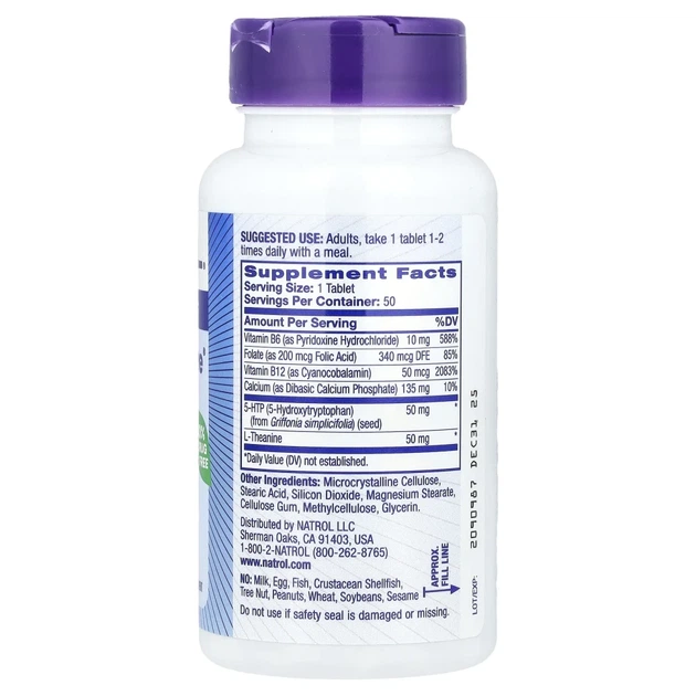 5-гідрокситриптофан Natrol (Mood Possitive 5-HTP) 50 мг 50 таблеток (NTL-05233) - зображення 2