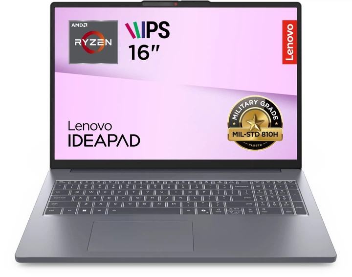 Ноутбук Lenovo IdeaPad Slim 3 16ARP10 (83K8005FRA) Luna Grey / 16