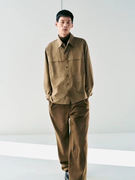 Ветровка мужская Uniqlo 303830264 S Коричневая (1159854937) - Фото 3 Ветровка мужская Uniqlo 303830264 S Коричневая (1159854937) - изображение 3