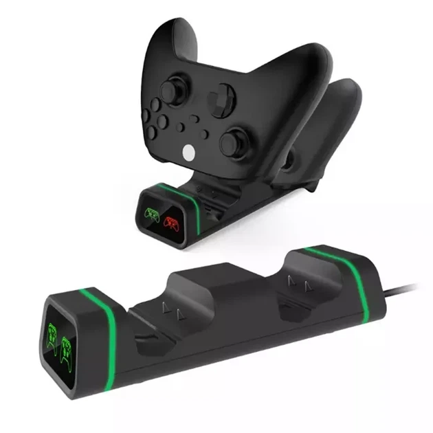 Аккумуляторные батареи Dobe и док станция для геймпадов Xbox Series X S One S 800 mAh с индикацией заряда Черный - Фото 2 Аккумуляторные батареи Dobe и док станция для геймпадов Xbox Series X S One S 800 mAh с индикацией заряда Черный - изображение 2
