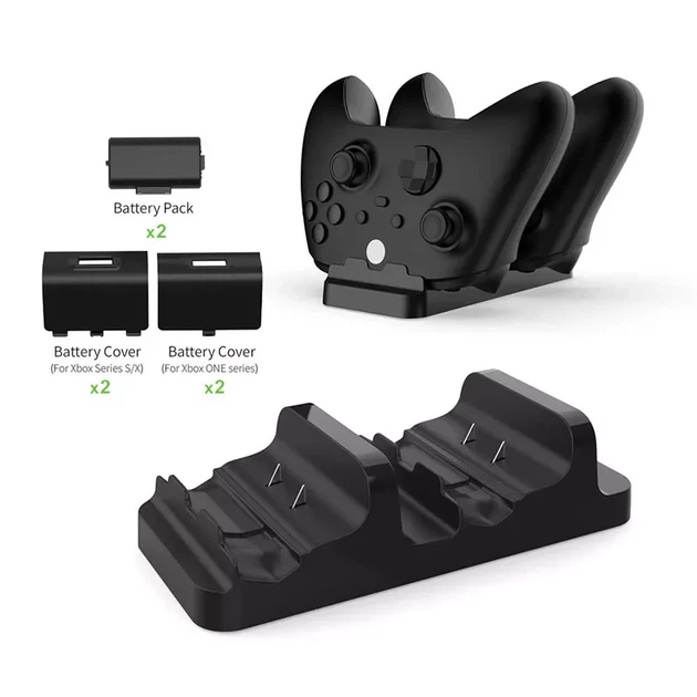 Акумуляторні батареї Dobe з док станцією для геймпадів Xbox Series X S One S 800 mAh Чорний - зображення 3