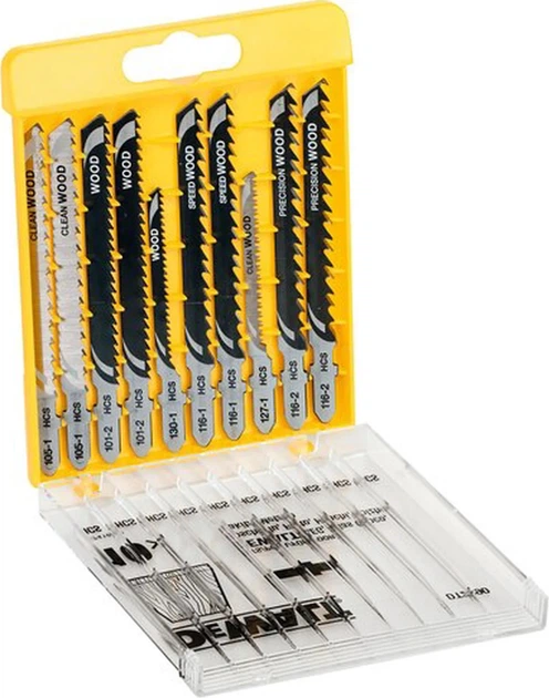 Zestaw brzeszczotów do wyrzynarek DeWalt do cięcia drewna 10 szt. (DT2290-QZ) - obraz 2