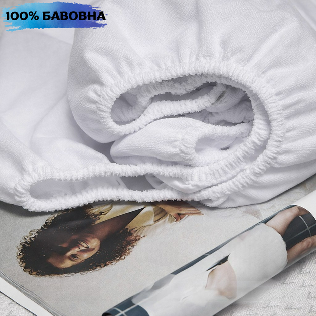 Наматрасник водонепроницаемый Moon&Star Aqua Comfort FF с резинкой по периметру 160х200х25 см (MS-900000174) - изображение 5