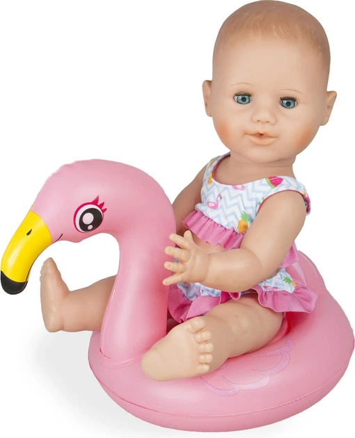 Zestaw do pływania dla lalek Heless Flamingo 35-45 cm 1520172 (4001949000997) - obraz 3