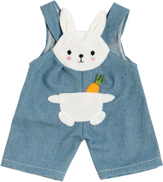 Ogrodniczki dla lalek Heless Bunny Lou z pasiastą koszulą 1520391 35-45 cm (4001949023163) - obraz 2
