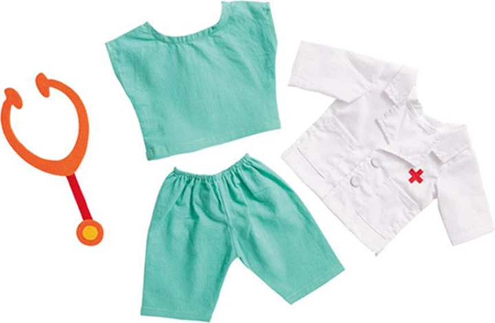 Костюм для ляльки-лікаря Heless зі стетоскопом 38-45 см 1520125 (4001949026539) - зображення 2