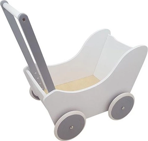 Візок для ляльок Playwood біло-срібний 2490230 (8719348002875) - зображення 2