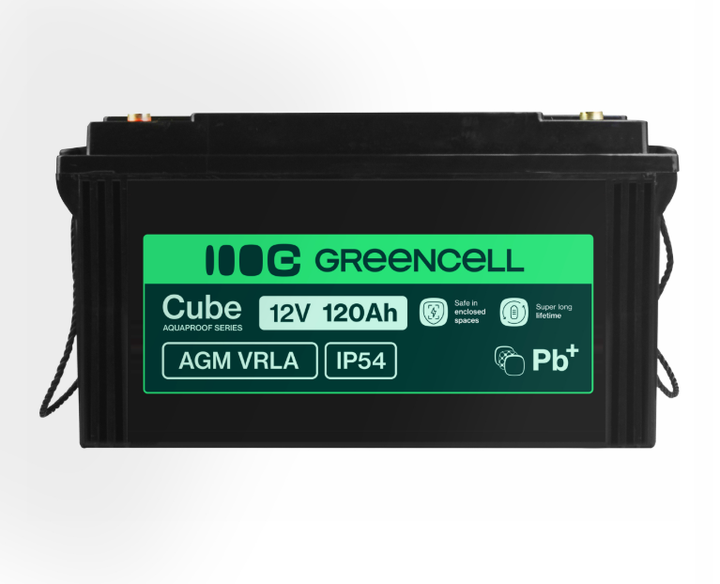 Аккумулятор Green Cell AGM VRLA 12V 120Ah IP54 для фотоэлектрических систем, яхт, лодок, солнечных панелей - изображение 2