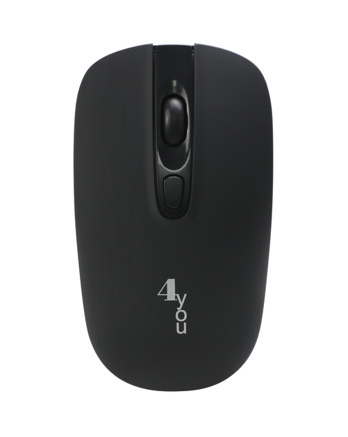 Мышь компьютерная беспроводная 4you M5 с аккумулятором двухрежимная Bluetooth 2.4G 4 кнопки Black - изображение 2