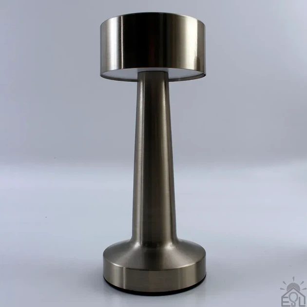 Настольная лампа сенсорная светодиодная ESLLSE DOWN LIGHT с аккумулятором 1200 mA Серебристая 10317 - изображение 10
