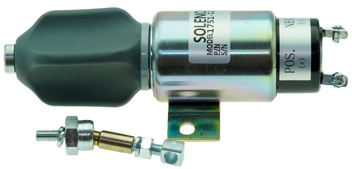 Соленоид (электромагнитный клапан) для дизельного генератора 1751-12V, 2W - изображение 3