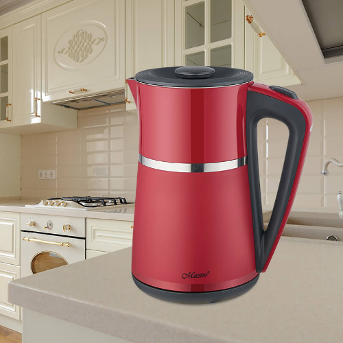 Електрочайник 1,7л 1500W метал (диск) червоний MR-030-RED Maestro - изображение 3