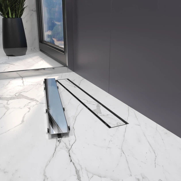 Трап линейный KOLLER POOL Aqua 60 см с решеткой Duo под плитку - изображение 5