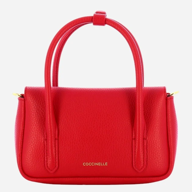 Torebka crossbody damska skórzana Coccinelle E5U4K580101-R02 Czerwona - obraz 2