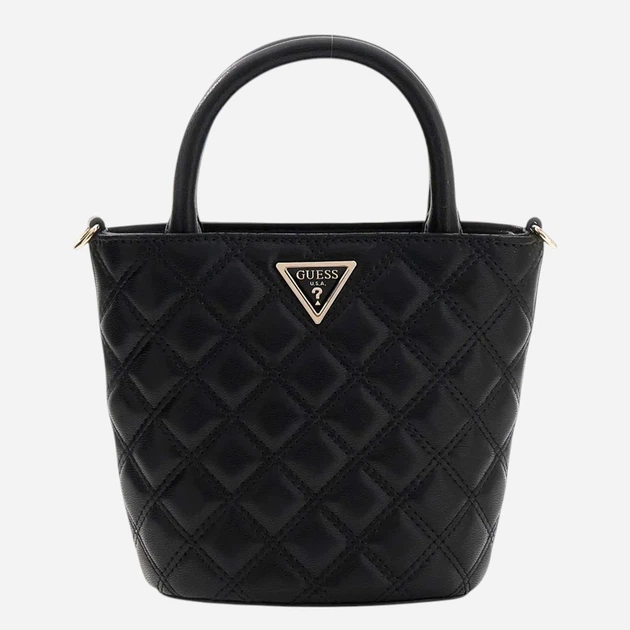 Сумка крос-боді через плече жіноча зі штучної шкіри маленька Guess HWQG9673760-BLA Чорна (800070352311) - зображення 3