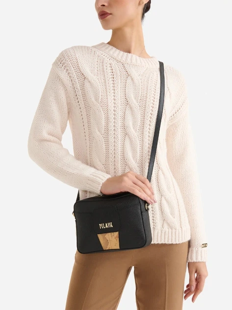 Сумка крос-боді через плече жіноча маленька 1A Classe LD329407-0001 Чорна (800070347671) - зображення 2