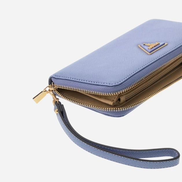 Portfel damski na karty Guess SWZG7459146-GBU Jasnoniebieski - obraz 3