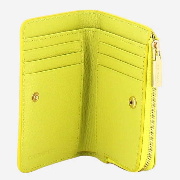 Portfel damski skórzany Coccinelle E2MW511D101-G70 Żółty - obraz 3