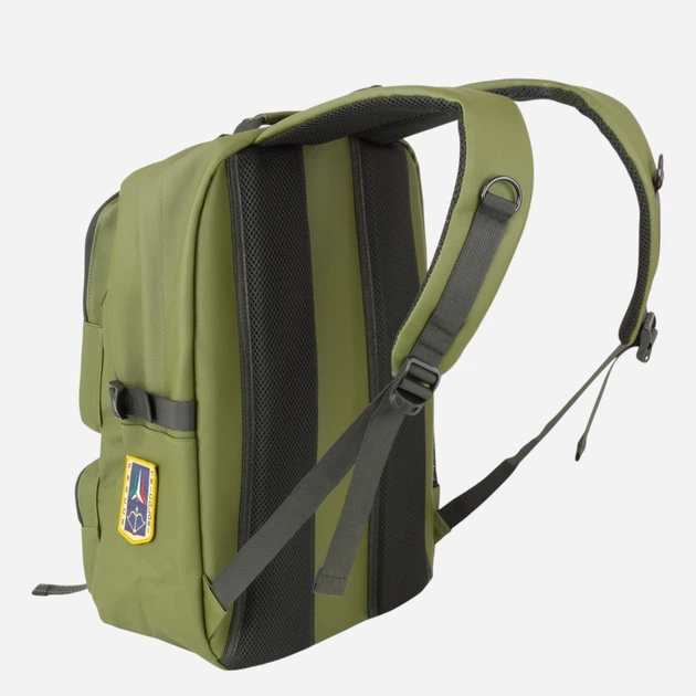 Рюкзак чоловічий тканинний вміщує формат А4 Aeronautica Militare AM580-VE Зелений (800070351460) - зображення 2