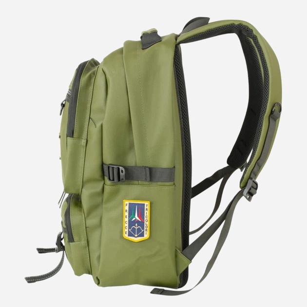 Рюкзак чоловічий тканинний вміщує формат А4 Aeronautica Militare AM580-VE Зелений (800070351460) - зображення 3