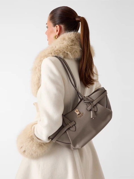 Torba damska duża Guess HWBG7833080-DRT Ciemnobeżowa - obraz 2