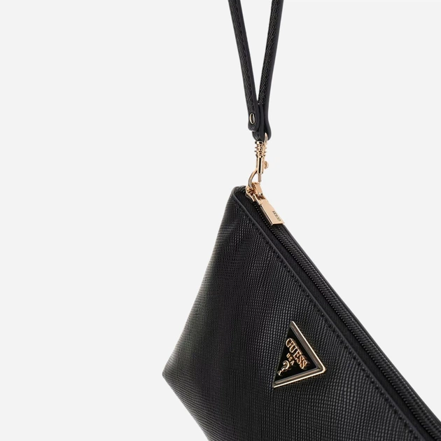 Torebka kopertówka damska mini Guess SWZG7459145-BLA Czarna - obraz 3