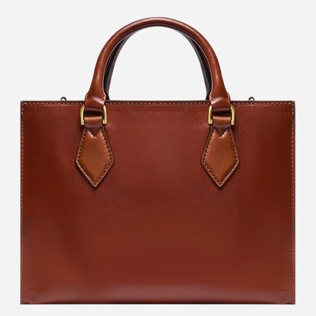 Сумка крос-боді через плече жіноча з натуральної шкіри середня The Bridge 04100601-14 Коричнева (800070350369) - зображення 2