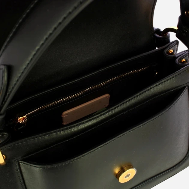 Torebka crossbody damska skórzana Coccinelle E1U4G180201-001 Czarna - obraz 4