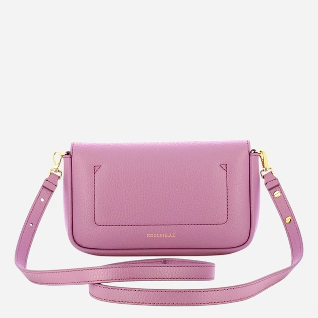 Сумка крос-боді через плече жіноча з натуральної шкіри маленька Coccinelle E5U4K520101-P19 Рожева (800070354147) - зображення 2