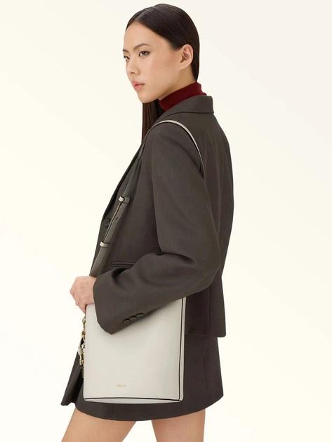 Torebka crossbody damska skórzana Furla WB01875ARE000PNN001007 Biała - obraz 2