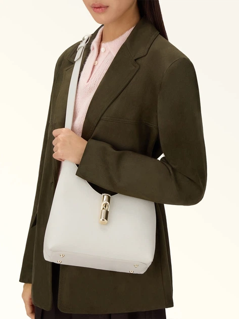 Torebka crossbody damska skórzana Furla WB01979BX3353PNN001007 Biała - obraz 3