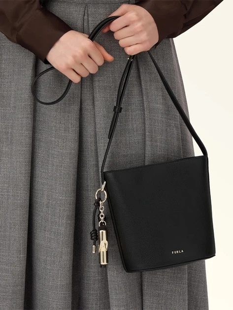 Torebka crossbody damska skórzana Furla WE00859ARE000O60001007 Czarna - obraz 2