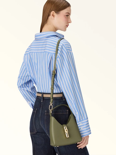 Torebka crossbody damska skórzana Furla WE00876ARE0004555S1007 Zielona - obraz 2