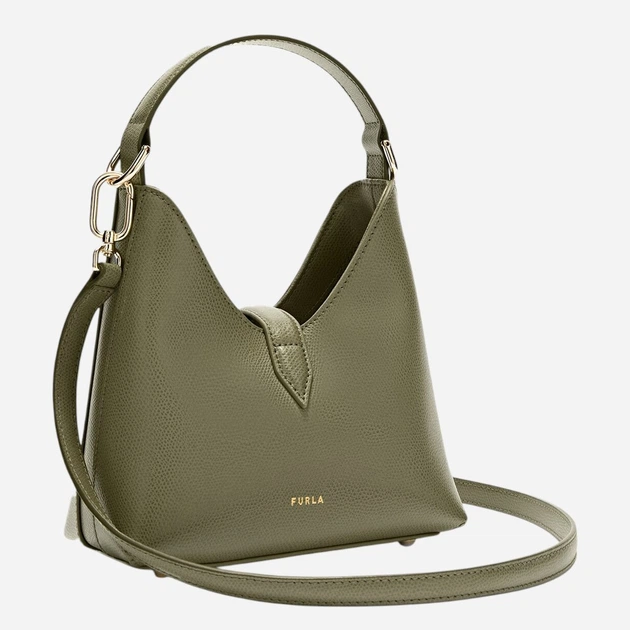 Torebka crossbody damska skórzana Furla WE00876ARE0004555S1007 Zielona - obraz 4