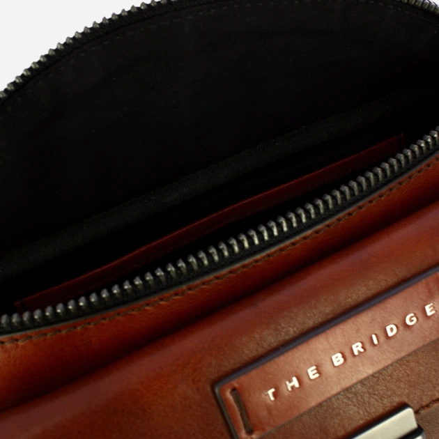Saszetka nerka męska skórzana The Bridge 073304EX-1A Brązowa - obraz 4