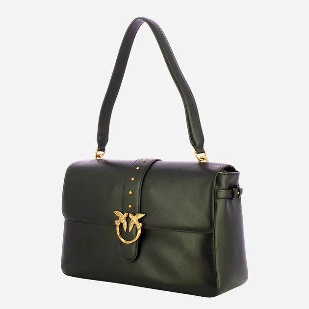 Torba shopper damska skórzana Pinko 105067A0QO-Z99Q Czarna - obraz 3