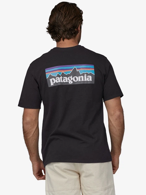 Футболка довга чоловіча Patagonia 38504-BLK L Чорна (800070265818) - зображення 2