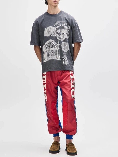 Футболка бавовняна довга чоловіча Deus Ex Machina DUF251449B-ATH L Сіра з принтом (800070346827) - зображення 3