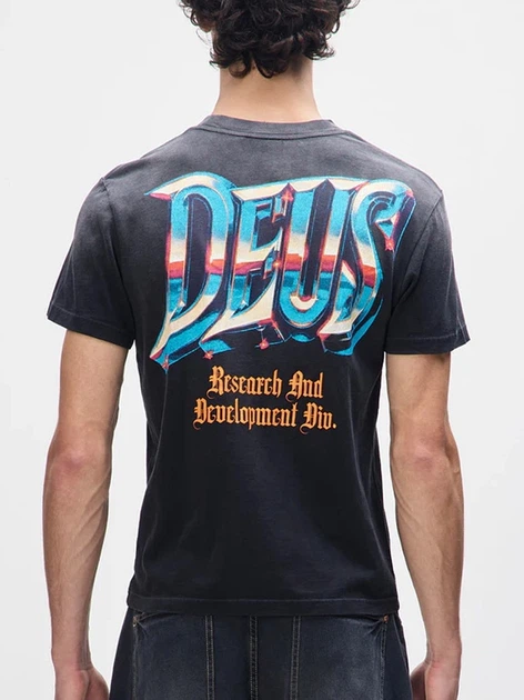 Футболка бавовняна довга чоловіча Deus Ex Machina DUF254345B-ATH M Темно-сіра з принтом (800070346838) - зображення 2