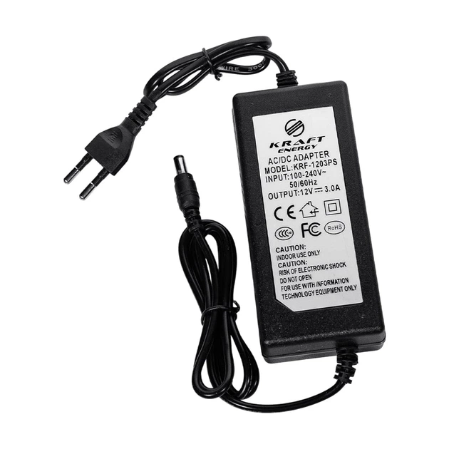Блок питания KRF-1203PS Kraft 12V/3A (43-00005) - Фото 3 Блок питания KRF-1203PS Kraft 12V/3A (43-00005) - изображение 3