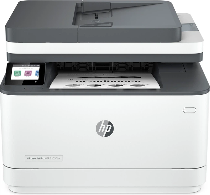 Багатофункціональний пристрій А4 ч/б HP LaserJet Pro 3103fdw з Wi-Fi (00117369) - Фото 1 Багатофункціональний пристрій А4 ч/б HP LaserJet Pro 3103fdw з Wi-Fi (00117369) - изображение 1