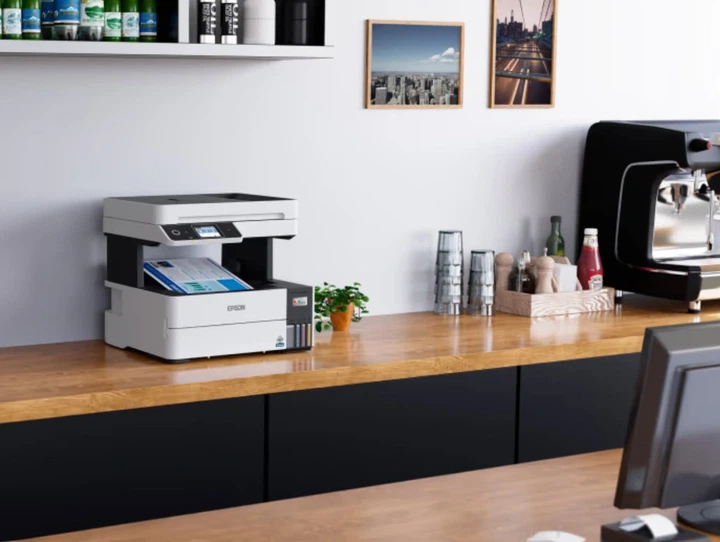 БФП ink color A4 Epson EcoTank L6490 37_23 ppm Fax ADF Duplex USB Ethernet Wi-Fi 4 inks Pigment (00117464) - изображение 2