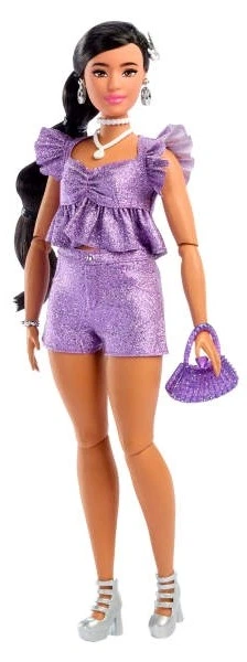 Лялька Barbie Deluxe Style фіолетовий костюм JFP43 /2 (0194735303045) - зображення 4