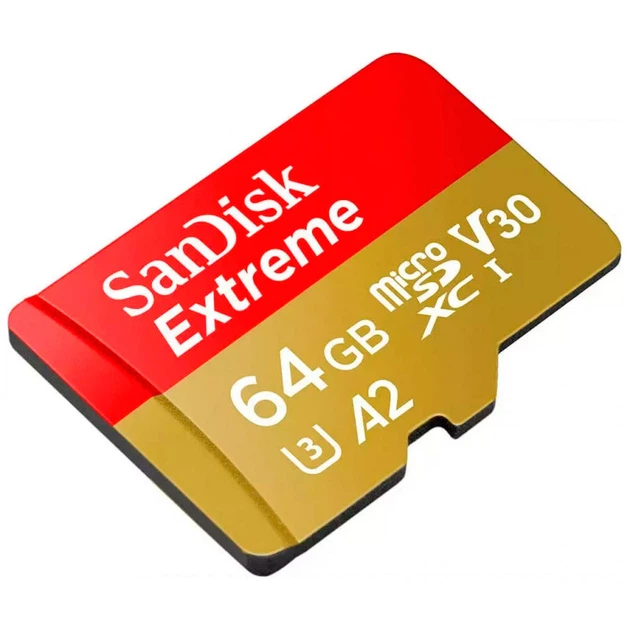Карта пам'яті SanDisk 64GB microSD class 10 UHS-I Extreme For Action Cams and Dro (SDSQXAH-064G-GN6AA) (342931) - зображення 4