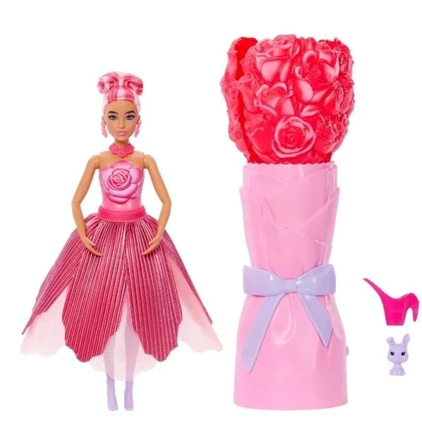 Лялька Mattel Barbie Flower Reveal Квітковий сюрприз Червона троянда JMF59 (0194735375691) - зображення 2