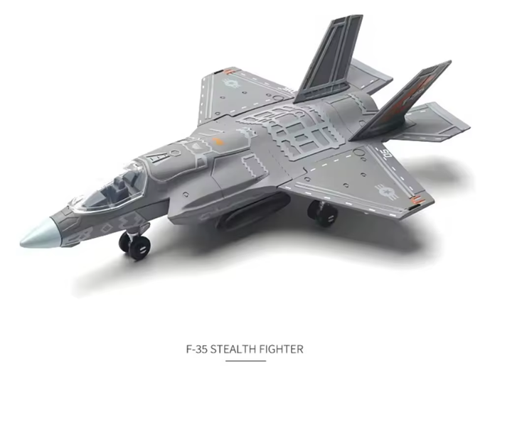 Конструктор Збірна модель літака F-35 Lightning II винищувач масштаб 1:72 22 см сірий - Фото 2 Конструктор Збірна модель літака F-35 Lightning II винищувач масштаб 1:72 22 см сірий - изображение 2