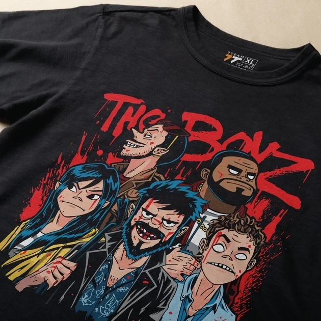 Футболка для підлітка хлопчика з принтом The Boy140 Gorillaz 140tyle Розмір 160 Anime10744 - зображення 3