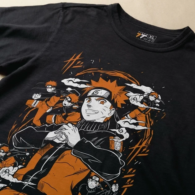 Футболка чоловіча з принтом Наруто Orange Розмір 48 Anime0971 - Фото 3 Футболка чоловіча з принтом Наруто Orange Розмір 48 Anime0971 - зображення 3